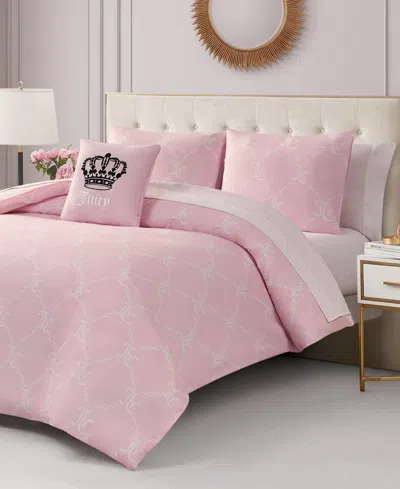 Juicy Couture Logo Link 8-pc. Comforter Set, King In Pink