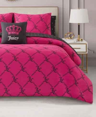 Juicy Couture Logo Link 8-pc. Comforter Set, King In Pink