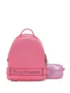 Juicy Couture Logo-plaque Strap Backpack In Pink