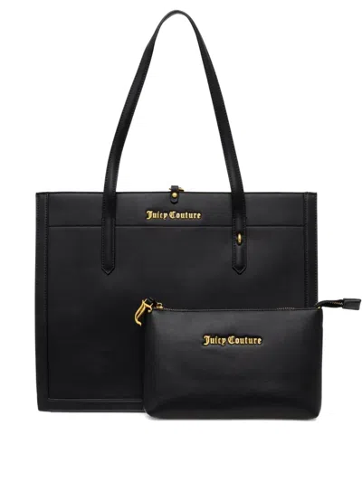 Juicy Couture Logo-plaque Top-handle Tote Bag In Black