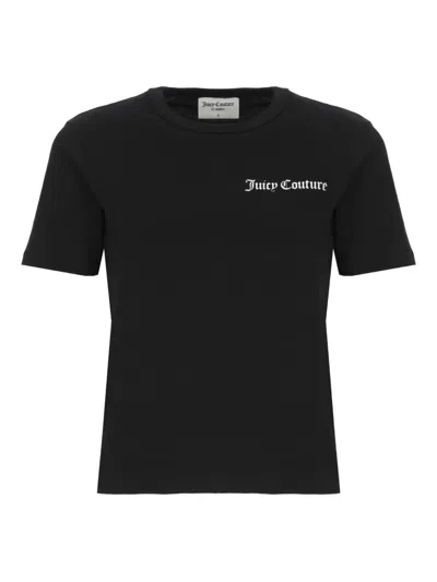 Juicy Couture Logo-print Cotton T-shirt In Black