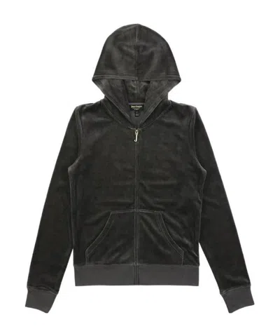 Juicy Couture Logo Printed Casual Jacket In Black