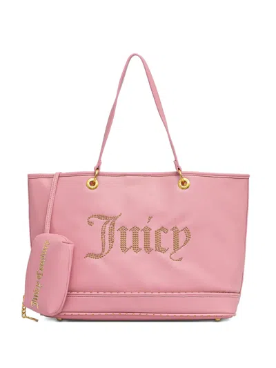 Juicy Couture Logo-studded Tote Bag In Pink