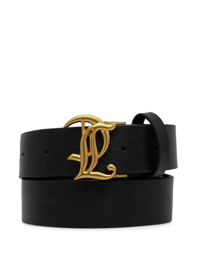 Juicy Couture Logo-buckle Belt In Black