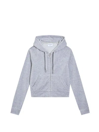Juicy Couture Logo-detail Hoodie In Gray