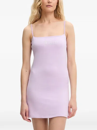 Juicy Couture Logo-embellishment Mini Dress In Blue