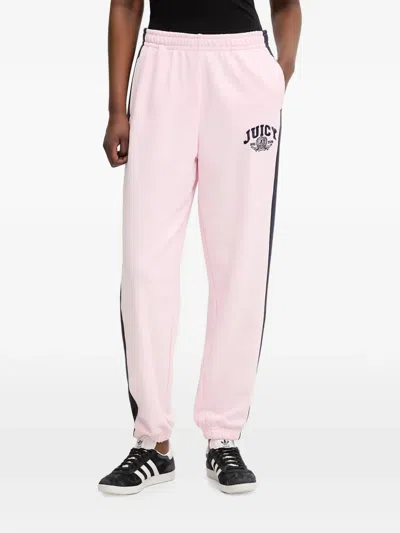 Juicy Couture Logo-embroidered Side-stripe Track Pants In Multi