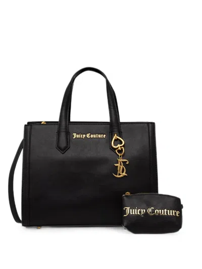 Juicy Couture Logo-plaque Charm-detail Tote Bag In Black