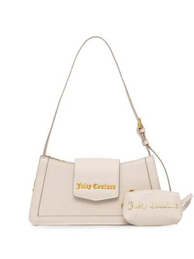 Juicy Couture Logo-plaque Pouch-detail Shoulder Bag In Neutral