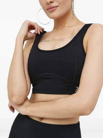 Juicy Couture Logo-plaque Sports Bra In Black