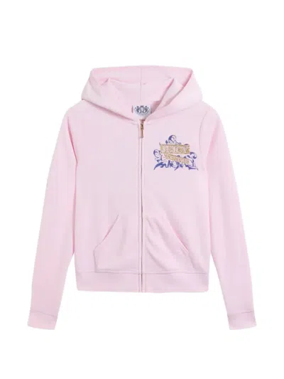 Juicy Couture Logo-print Hoodie In Pink