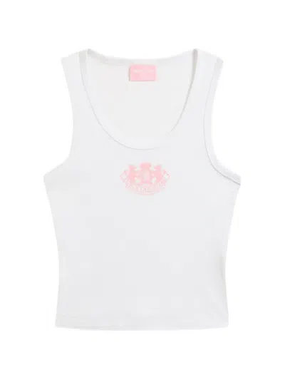 Juicy Couture Logo-print Striped Pajamas In White