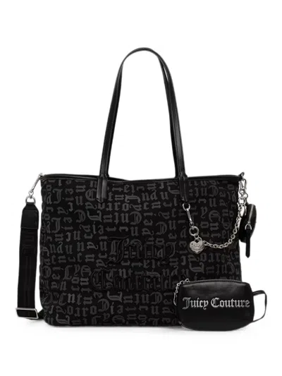 Juicy Couture Logo-print Tote Bag In Black