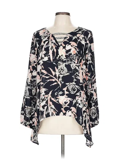 Pre-owned Juicy Couture Long Sleeve Blouse In Black