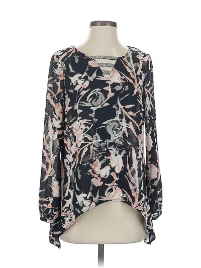 Pre-owned Juicy Couture Long Sleeve Blouse In Black