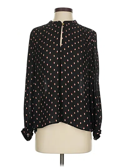 Pre-owned Juicy Couture Long Sleeve Blouse In Black
