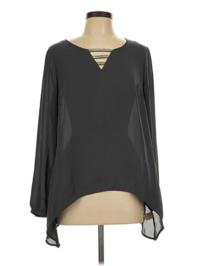 Pre-owned Juicy Couture Long Sleeve Blouse In Gray