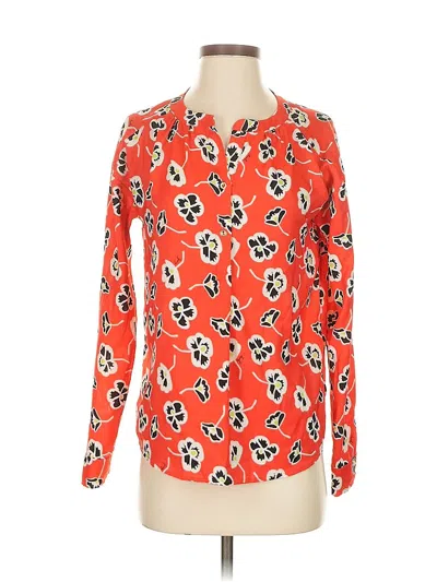 Pre-owned Juicy Couture Long Sleeve Blouse In Orange