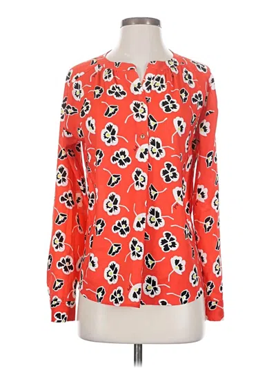 Pre-owned Juicy Couture Long Sleeve Blouse In Orange