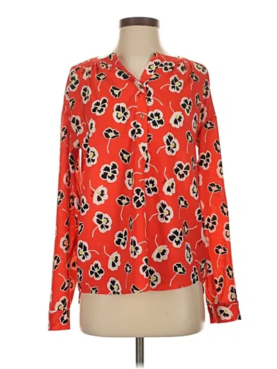 Pre-owned Juicy Couture Long Sleeve Blouse In Orange