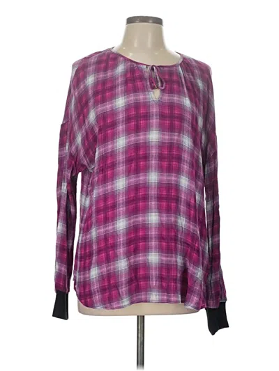 Pre-owned Juicy Couture Long Sleeve Blouse In Purple