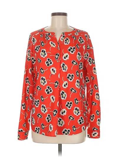 Pre-owned Juicy Couture Long Sleeve Blouse In Red