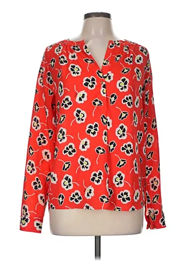 Pre-owned Juicy Couture Long Sleeve Blouse In Red