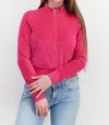 Juicy Couture Long Sleeve Full Zip Solid Sweatshirt In Free Love In Multi