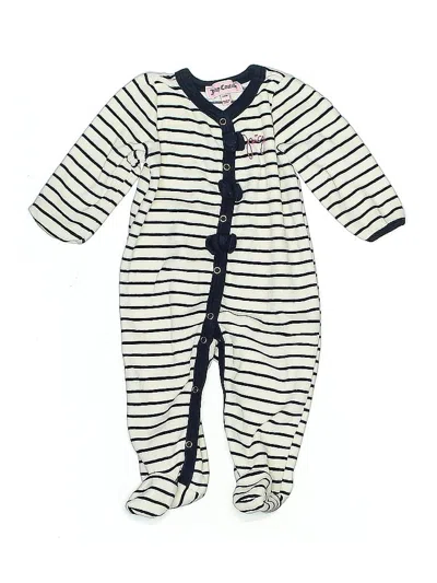 Pre-owned Juicy Couture Babies' Long Sleeve Onesie In White