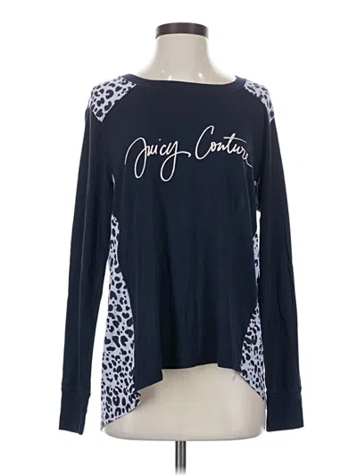 Pre-owned Juicy Couture Long Sleeve T-shirt In Blue