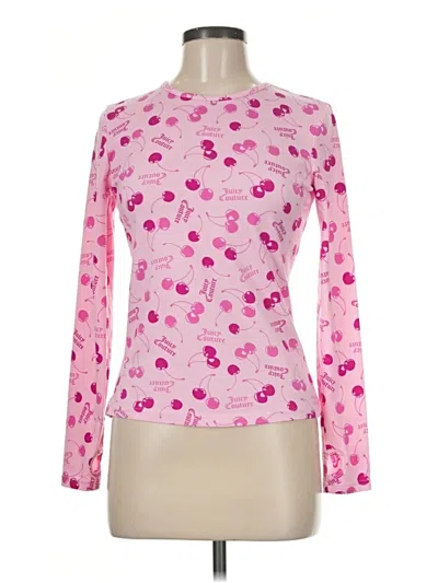 Pre-owned Juicy Couture Long Sleeve T-shirt In Pink