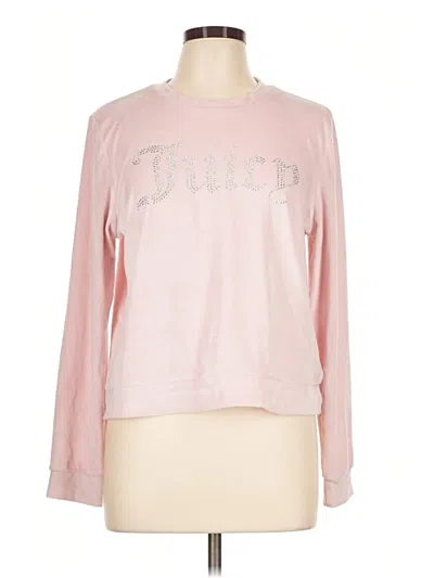 Pre-owned Juicy Couture Long Sleeve T-shirt In Pink
