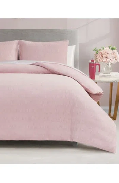 Juicy Couture Lotus Pink Crinkled Velvet Comforter Set