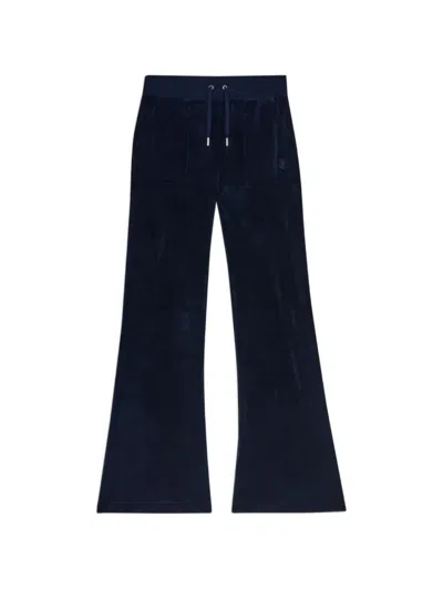 Juicy Couture Low-rise Track Pants In Blue