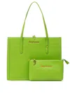 Juicy Couture Medium Logo-plaque Tote Bag In Green