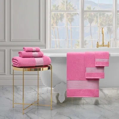 Juicy Couture Melissa Bath Towels In Hot Pink