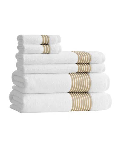 Juicy Couture Melissa Cotton 6-piece Bath Towel Set In White