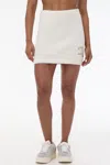Juicy Couture Metallic Eyelash Mini Skirt In White