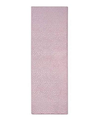 Juicy Couture Metallic Leopard Foil Print Runner Rug, 72" X 24" In Pink