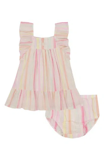 JUICY COUTURE JUICY COUTURE METALLIC STRIPE DRESS & BLOOMERS