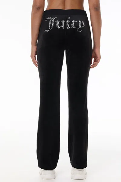 JUICY COUTURE MIXED CRYSTALS VELOUR TRACK PANTS
