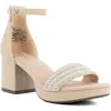 Juicy Couture Nelly Womens Ankle Strap Open Toe Block Heel In Brown