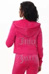 Juicy Couture Og Big Bling Velour Hoodie