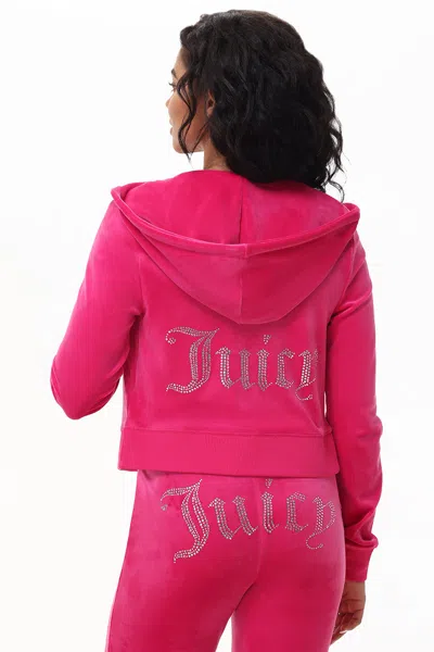 Juicy Couture Og Big Bling Velour Hoodie