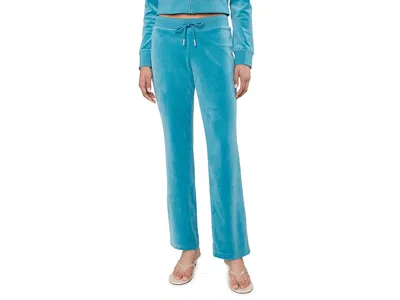 Juicy Couture Og Bling Track Pants Women's Clothing Cut Glass: Sm (us 2-4) 32 In Blue