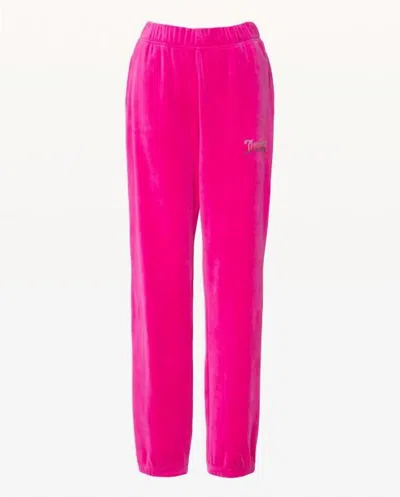 Juicy Couture Womens Del Ray Track Pant In Raspberry Rose In Pink