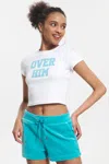Juicy Couture Over Him Baby Tee In White