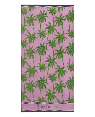 Juicy Couture Palm Trees Cotton Beach Towel, 36" X 72"