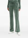 Juicy Couture Patch-pocket Logo-detail Track Pants In Green
