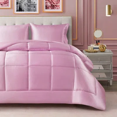 Juicy Couture Pink Satin Down Alternative Comforters
